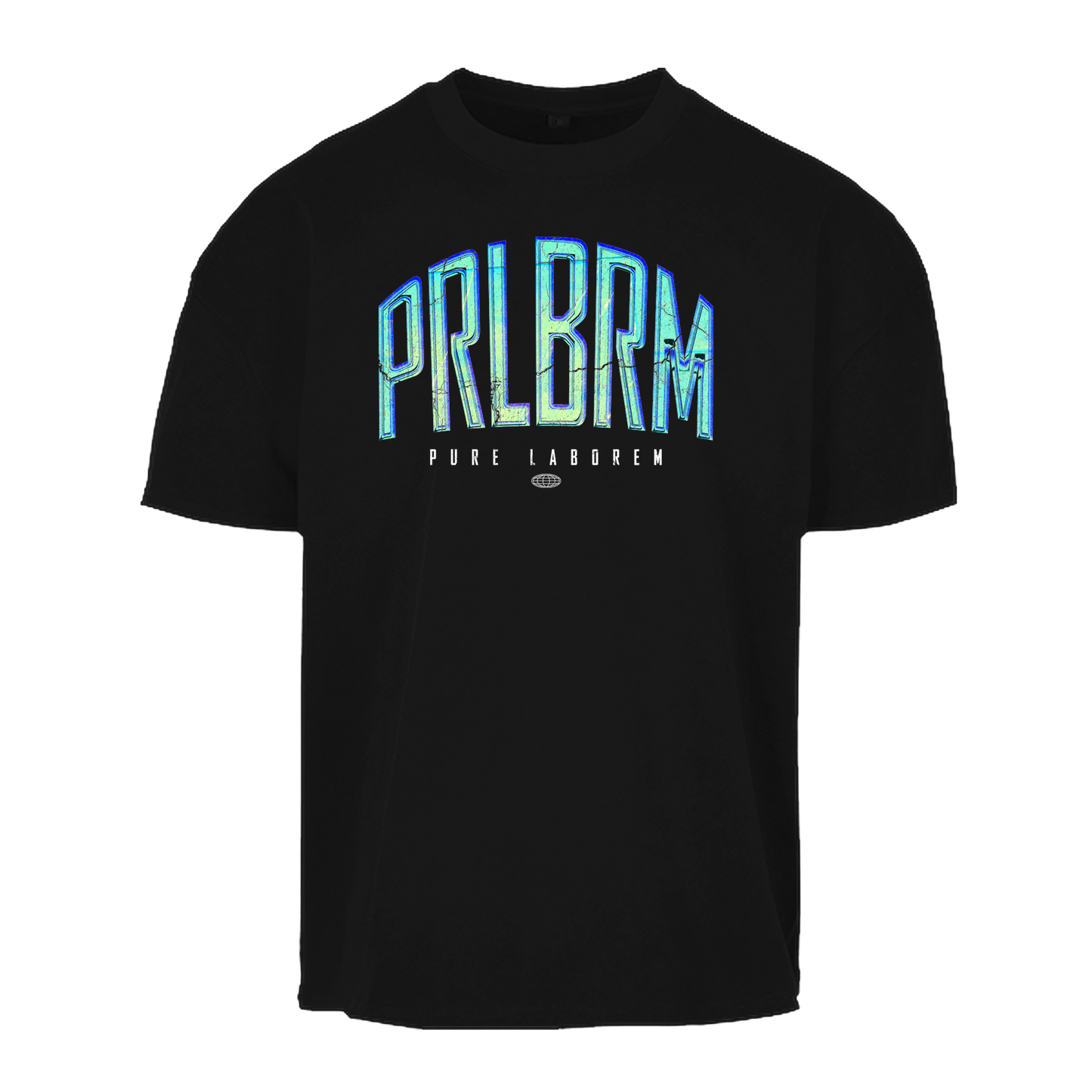 PRLBRM LION - Sky Blue on Black