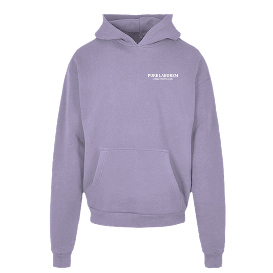 Collector Hoodie - White on Lilac