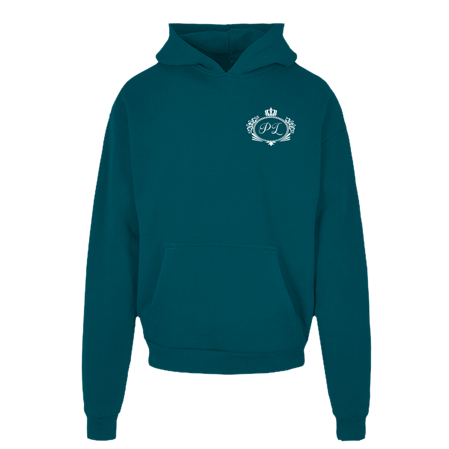 Crown Hoodie - White on Green