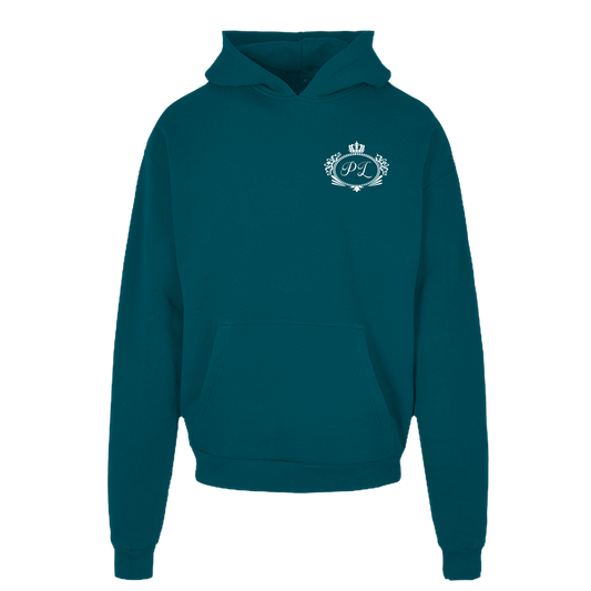 Crown Hoodie - White on Green